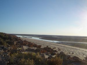 Tide's out at Pardoo Beach