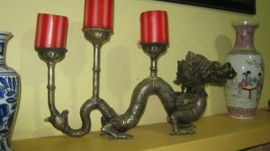 Asian Dragon Candle Holder
