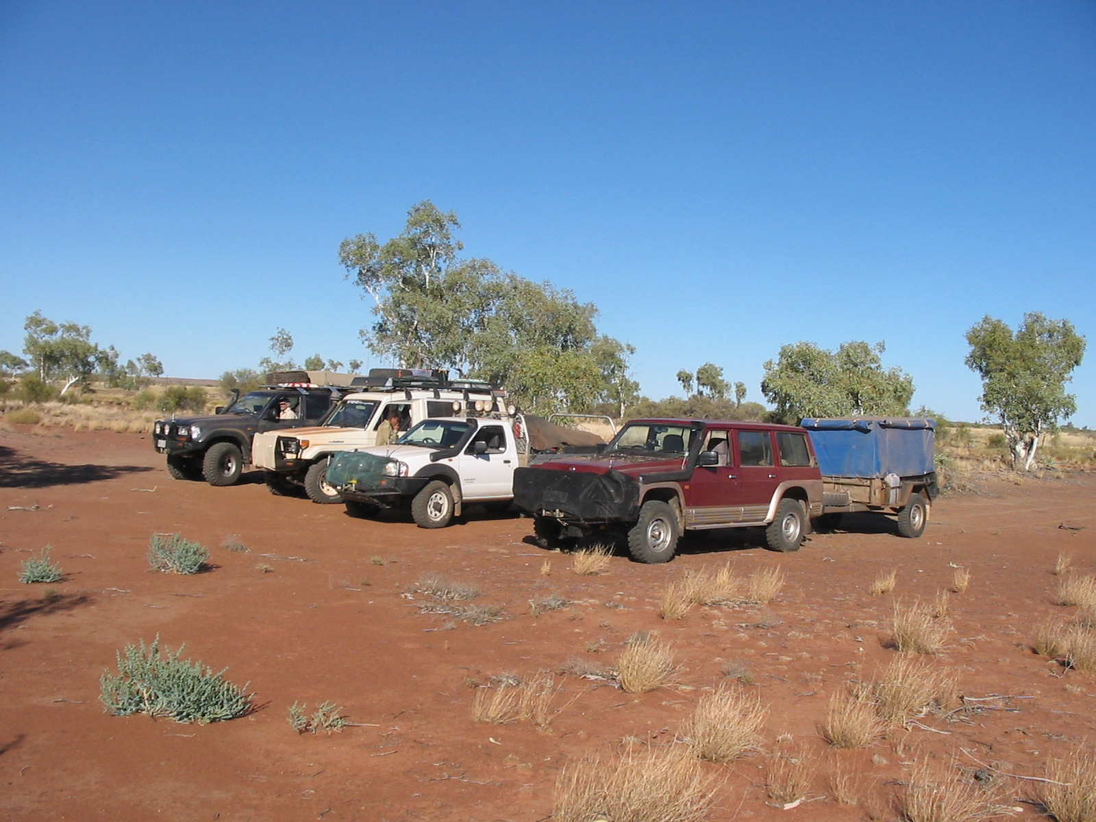 Convoy line-up Great Sandy Desert
